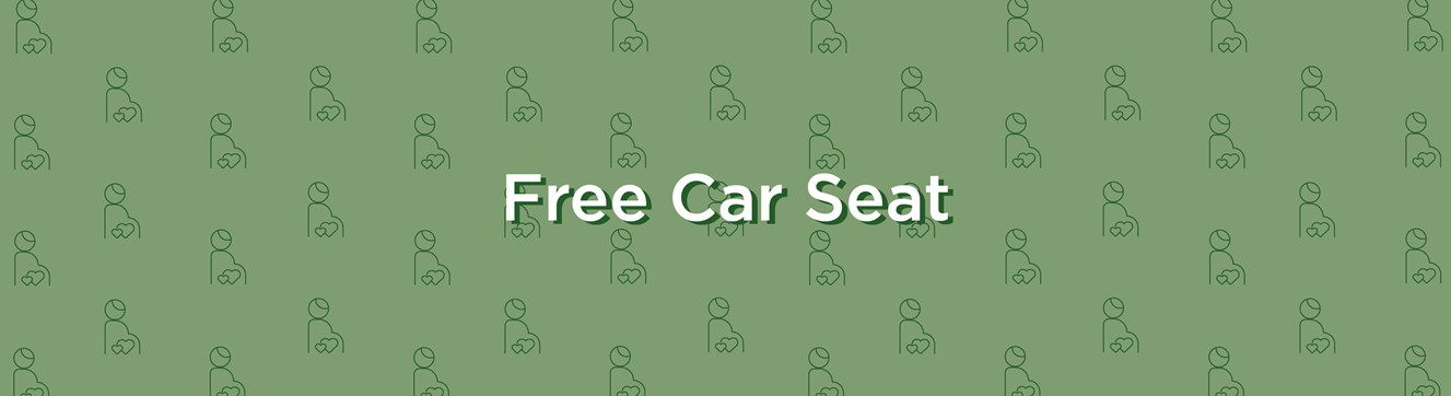 free car seat banner - green