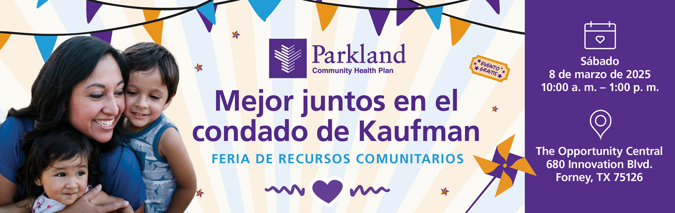 Banner de la feria de recursos Better Together en el condado de Kaufman